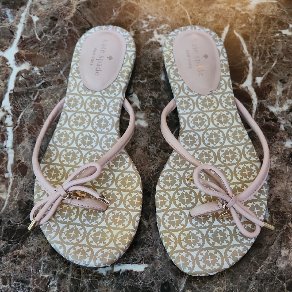 Kate Spade Blush Bow Sandals